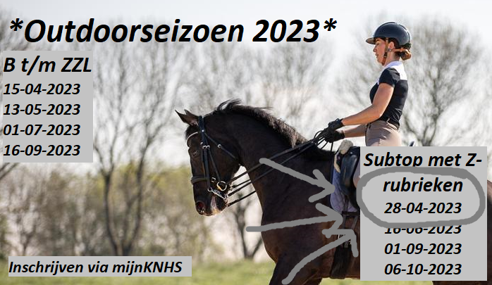 Startlijst Subtop 28 april met speciale prijzen voor de winnaars